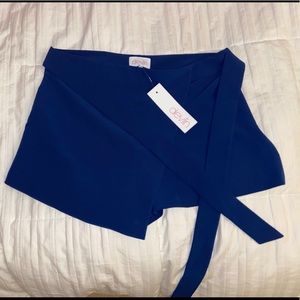 Blue Dressy Skort